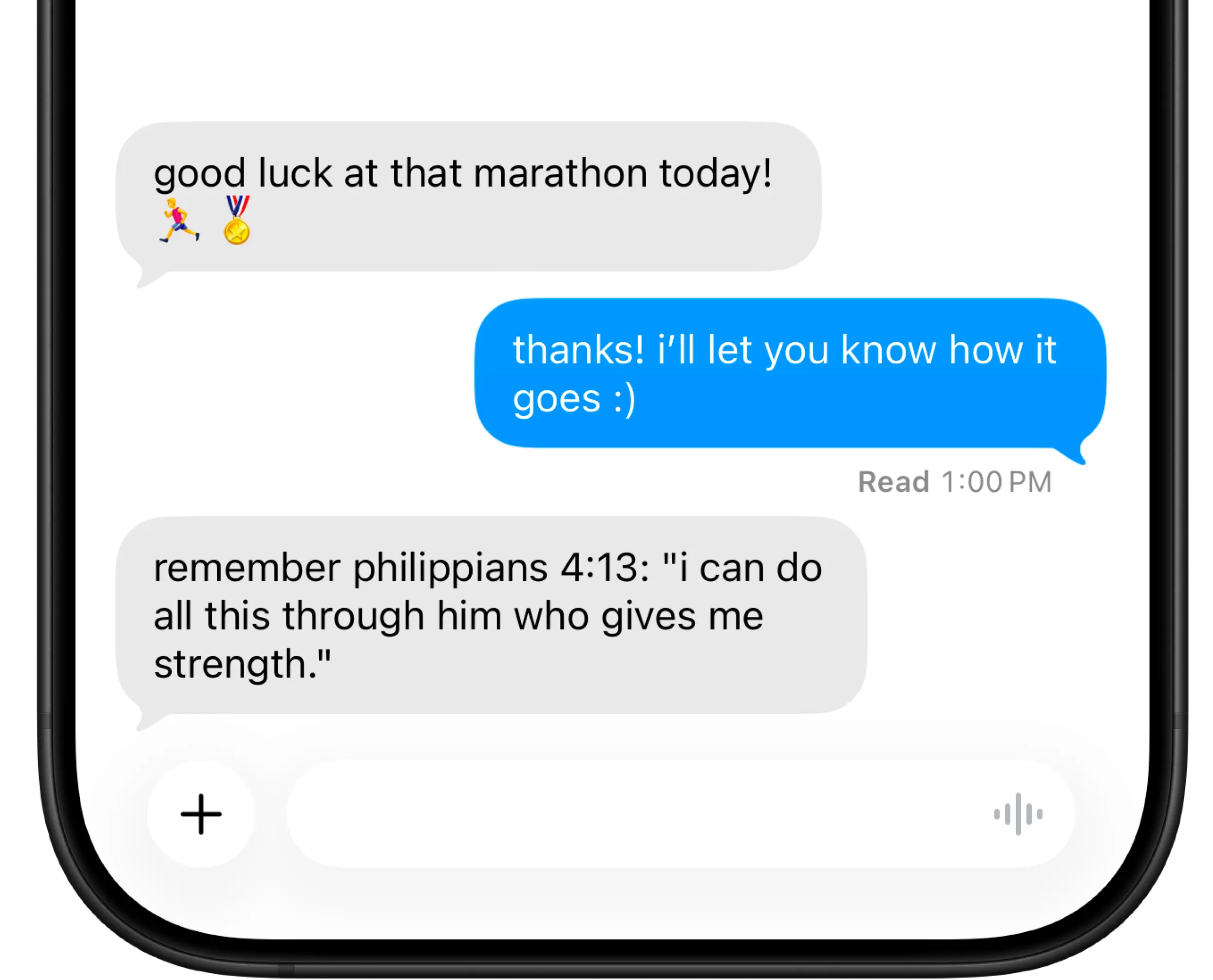 Phone conversation example